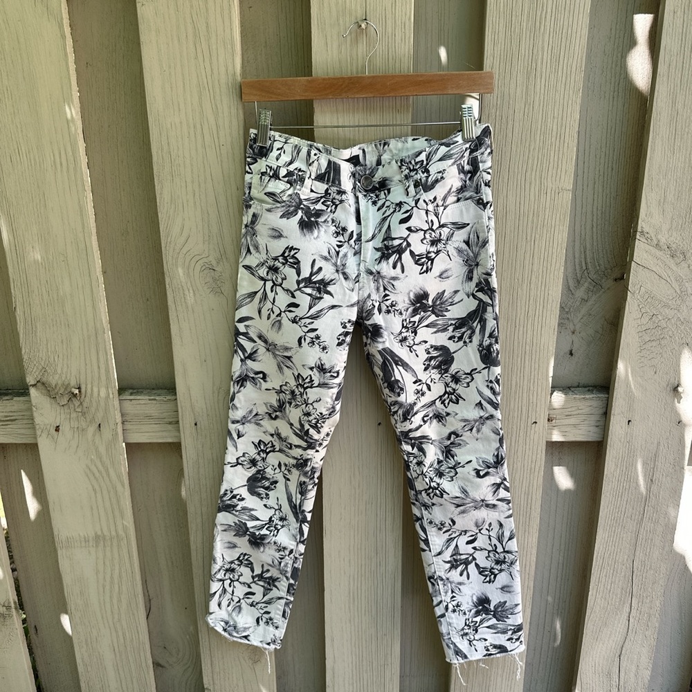 Kut from the Kloth floral pants | Reese ankle straight leg 🫶🏻